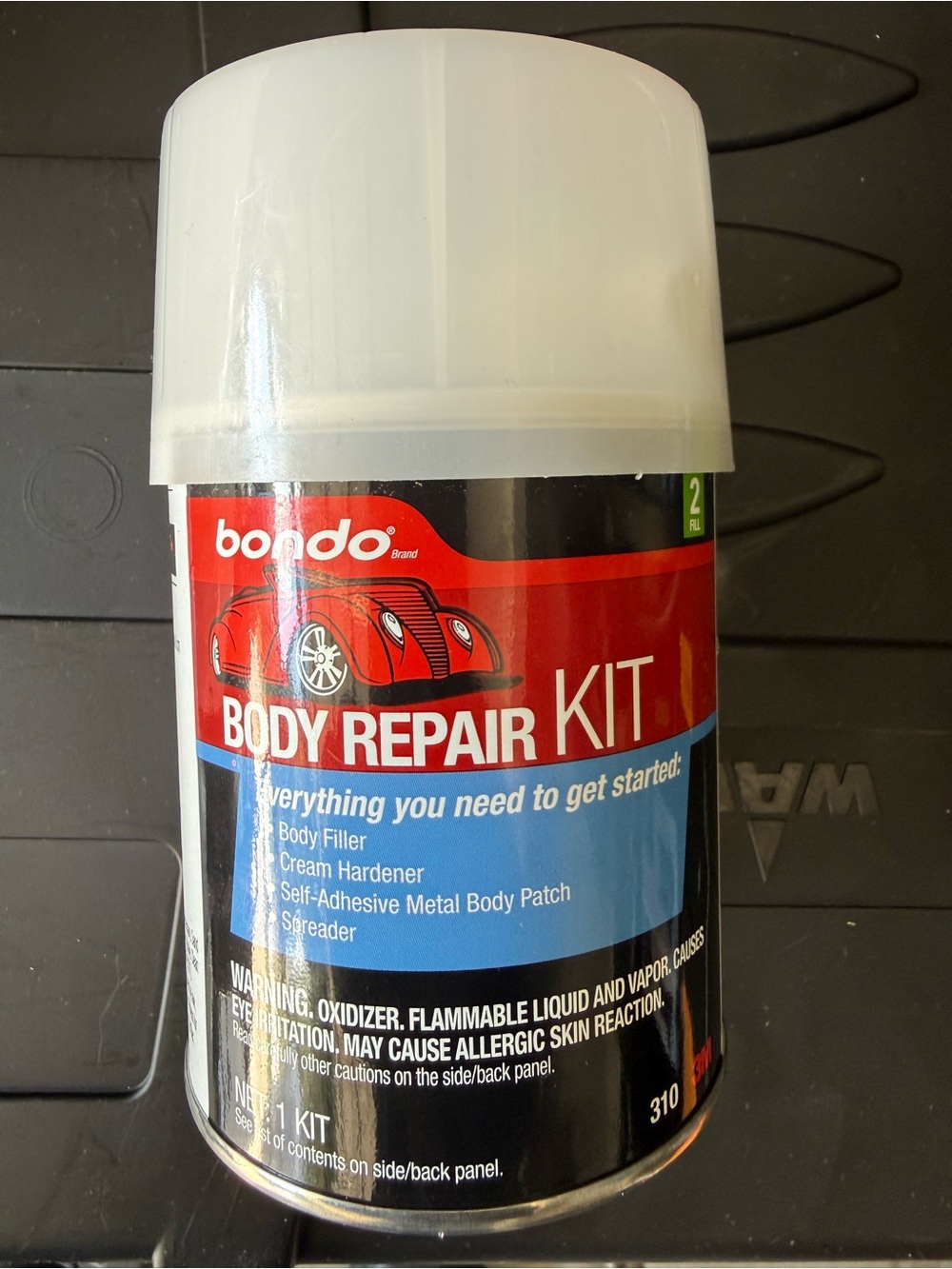 BONDO/ 310 PINT SIZE CAN AUTO BODY REPAIR KIT BODY FILLER / Lots Of 3